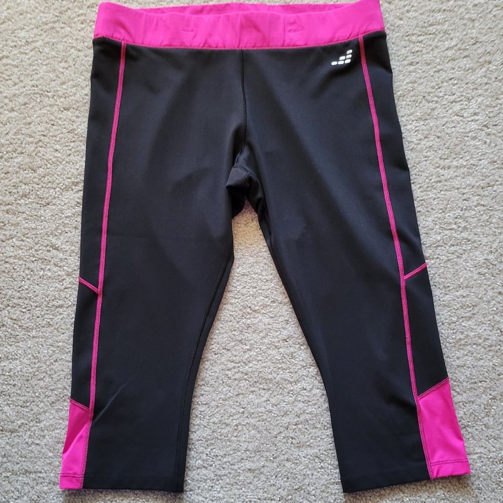Women's Black and Pink Leggings